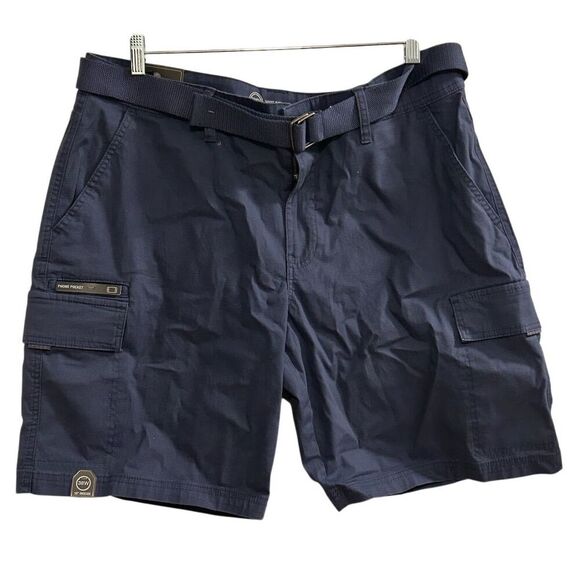 Weatherproof Men's Cargo Shorts Size 38 College Blue Casual Summer - Picture 3 of 13